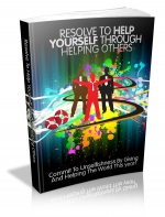 Resolve To Help Yourself Through Helping Others